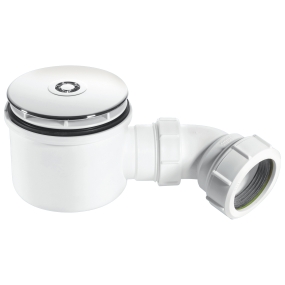 McAlpine ST90CB10-HP 2" 90mm Hi-Flow Shower Trap Chrome Plated Brass