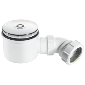 McAlpine ST90CP10-HP 2" 90mm Hi-Flow Shower Trap Chrome Plated Plastic
