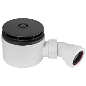 McAlpine ST90MB10-70 90mm Shallow Shower Trap 70mm High Matt Black