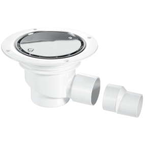 McAlpine TSG1SS 75mm Water Seal Gully With Horizontal Outlet For Sheet Flooring Polished Stainless Steel