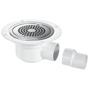 McAlpine TSG50-ANTI/LIG 50mm Water Seal Gully With Horizontal Outlet For Sheet Flooring Polished Stainless Steel Anti-ligature