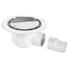 McAlpine TSG50SS 50mm Water Seal Gully With Horizontal Outlet For Sheet Flooring Polished Stainless Steel