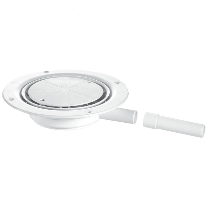 McAlpine USG1WH Untrapped Gully With 22mm Outlet For Sheet Flooring White Plastic