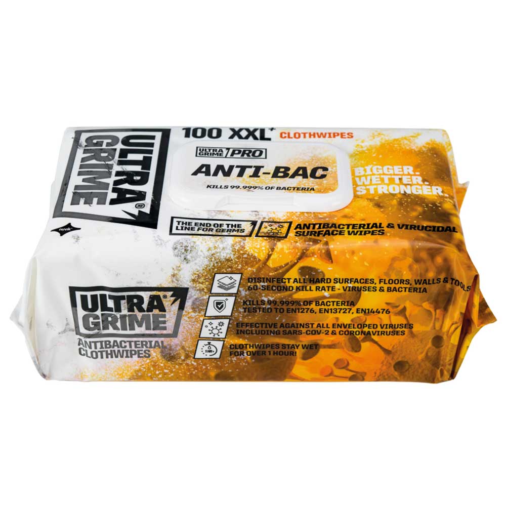 ULTRA GRIME ANTI-BAC XXL WIPES 100 PACK