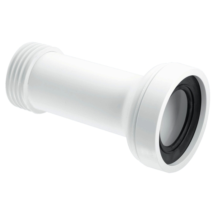 McAlpine WC-CON2B Straight Adjustable Length Rigid WC Connector 3"/90mm