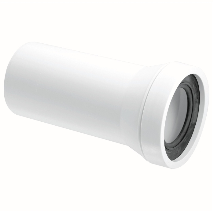 McAlpine WC-CON3 Straight Adjustable Length Rigid WC Connector 110mm Plain End