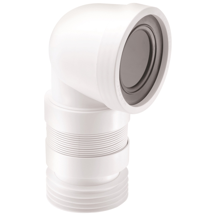 McAlpine WC-CON8F18 90 Degree Flexible WC Connector 190 > 270mm