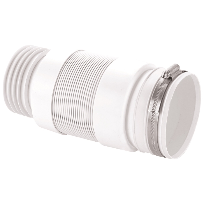 McAlpine WC-F21S Straight Back To Wall Flexible WC Connector 3.5"/90mm