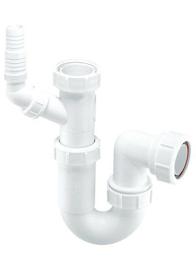 McAlpine WM15 Adjustable Sink Trap With 135 Degree Nozzle 1.5"