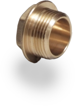 1/2" Brass Flanged Plug