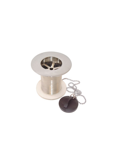 PM 1 1/2" London Unslotted Sink Waste & Poly Plug