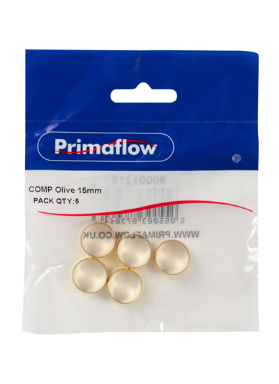 PM 28MM BRASS OLIVES - BAG QTY 5