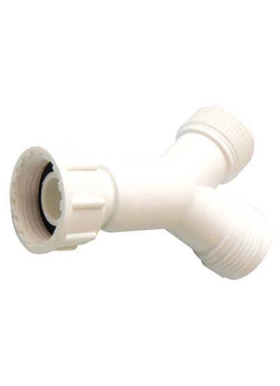 Washing Machine Tee Y Piece Plastic 3/4"