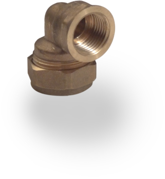 PM 15mm x 1/2" Female Elbow Compression