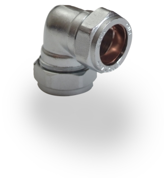 PM 15mm Chrome Compression Elbow