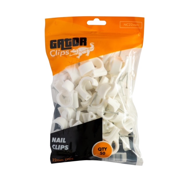 Gator Nail in Pipe Clip 28mm (50)