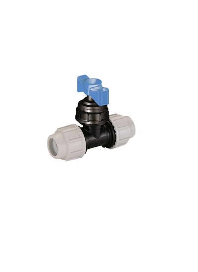 PLASSON plastic stop tap 20mm comp 3407