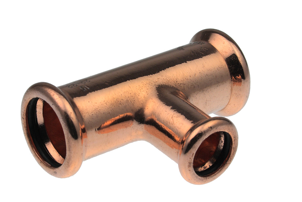 Xpress Copper S25 35x35x28 / 7130 35mm x 28mm x35mm Press Branch Reduced Tee
