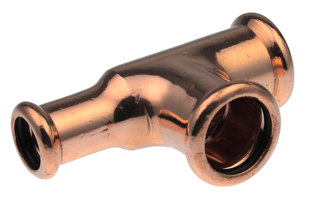 Xpress Copper S26 28x15x28 / 7130 28mm x 28mm x 15mm Press End Reduced Tee
