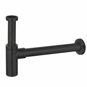PM Matte Black Minimalist Bottle Trap for Basin