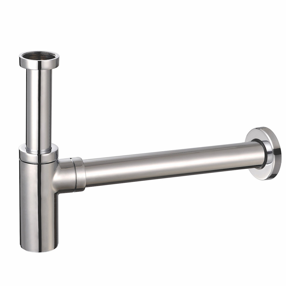 PM Modern Round Bottle Trap Chrome