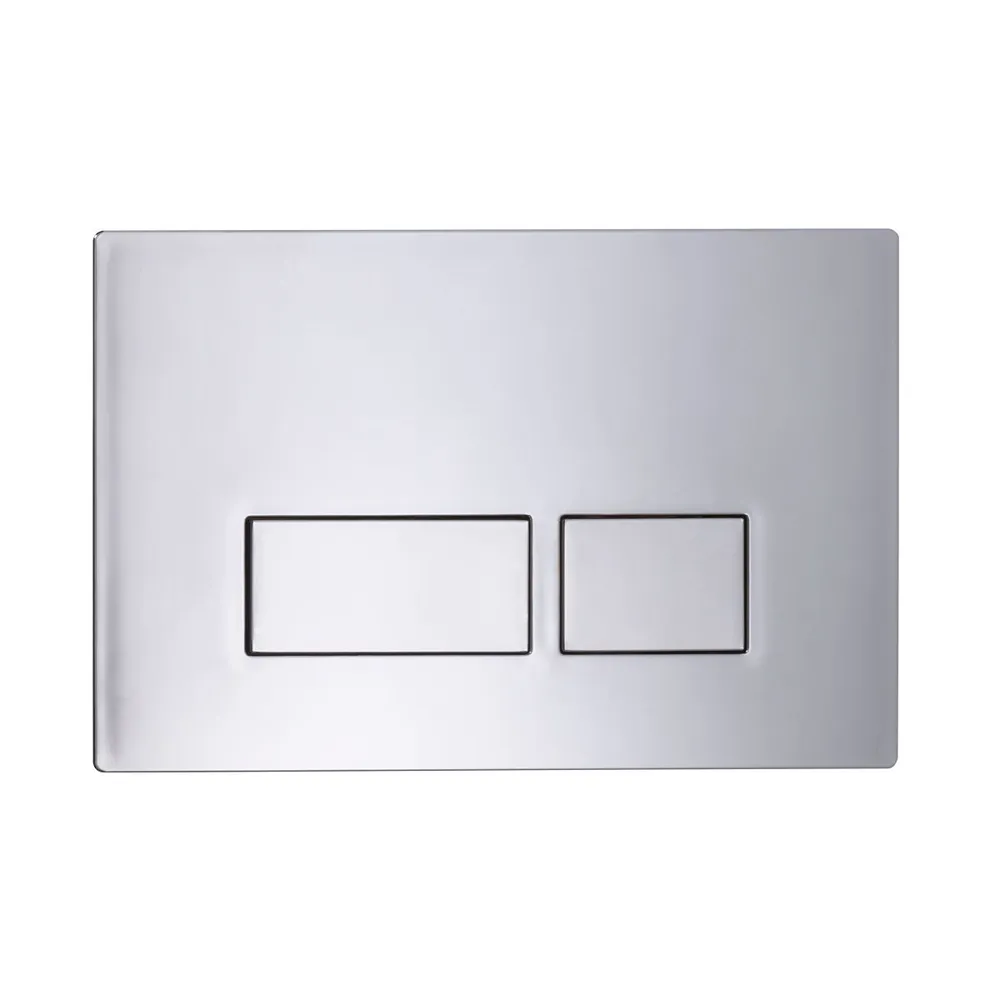 Roper Rhodes Plaza Square Dual Flush Plate - Chrome