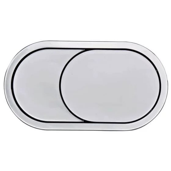 Roper Rhodes Oval Flush Button For Furniture - Chrome