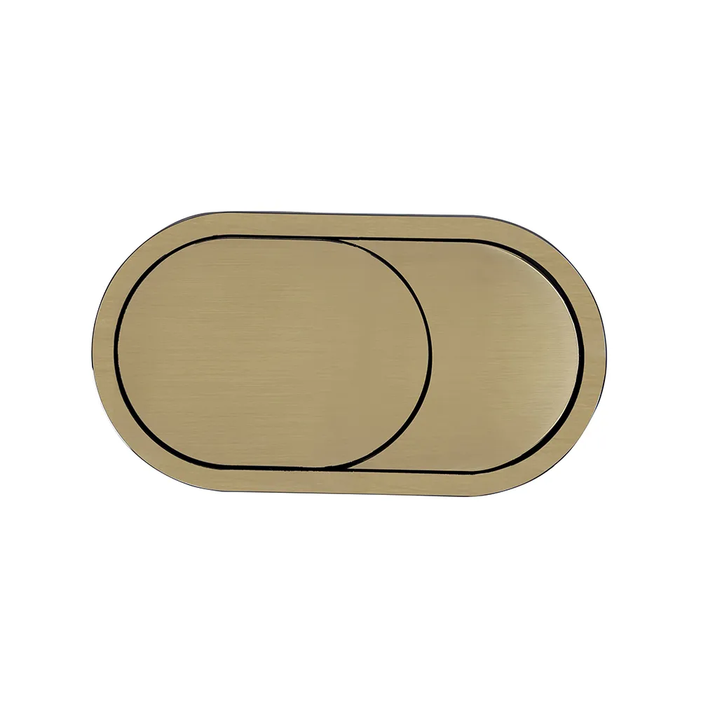 Roper Rhodes Oval Flush Button For Furniture - Brushed Brass