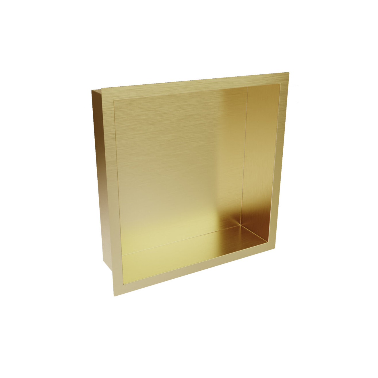 PM Inset Shower Niche 300mm x 300mm Brushed Brass
