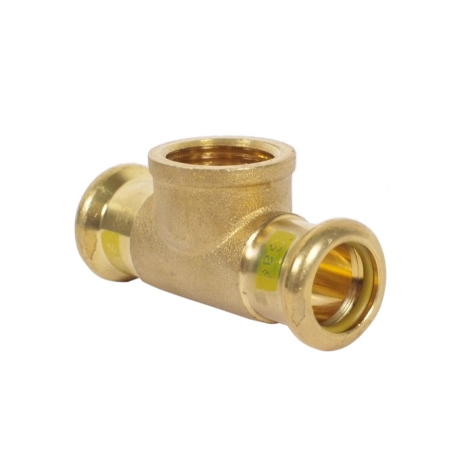PRESSFIT GAS 15mm x 15mm x 1/2" female iron on branch tee