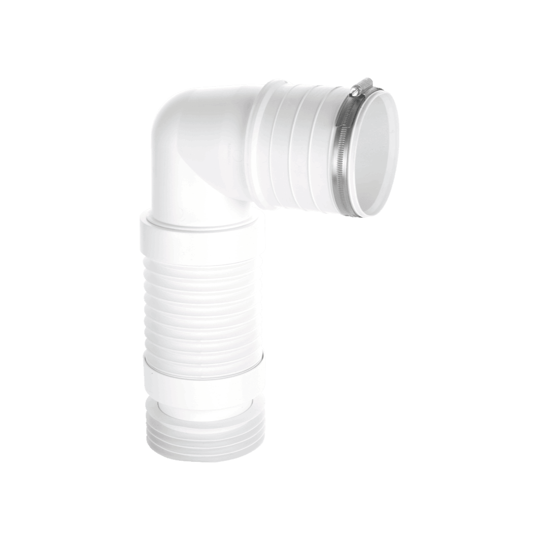 McAlpine Short BTW 90deg Flexible Connector 270mm WC-CON8F18-BTW
