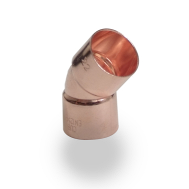 PM Endfeed 22mm Obtuse Elbow 45 Degree