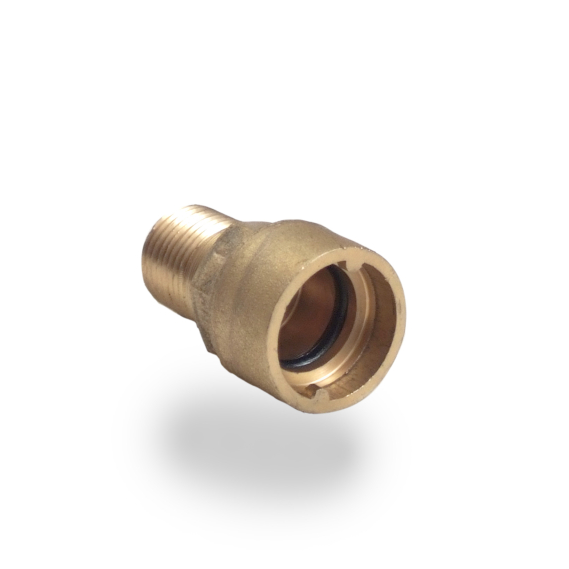 Gas Bayonet Connector Straight 1/2"