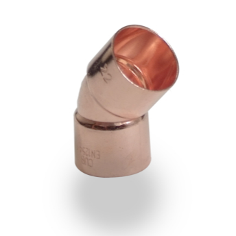 PM Endfeed 15mm Obtuse Elbow 45 Degree