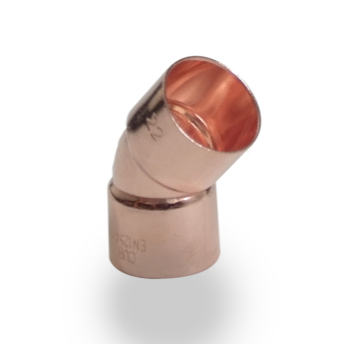PM Endfeed 15mm Obtuse Elbow 45 Degree