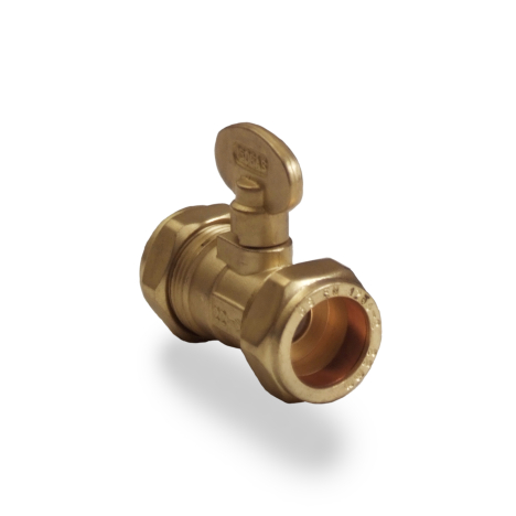 8MM ISOGAS COCK - BRASS