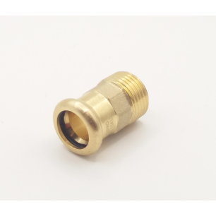 PRESS FIT 15mm X 1/2" Male Iron Straight S3