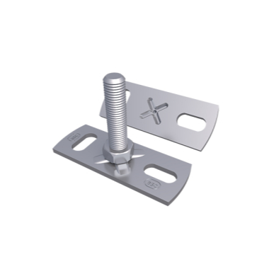 Steel Back Plate for Clips M10 Male Thread