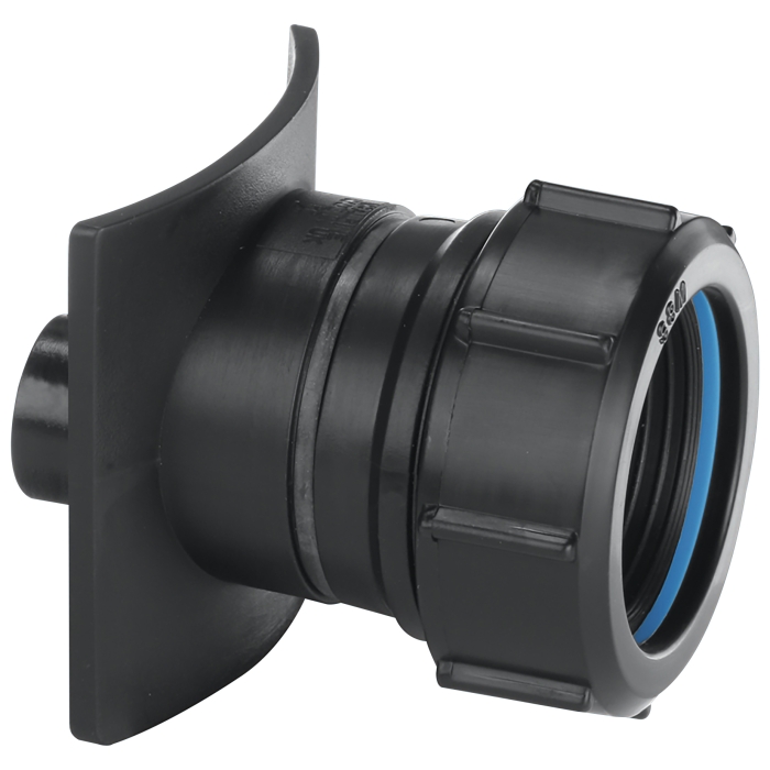 McAlpine BOSS82CAST-BL Two Piece Cast Iron Soil Pipe Boss Connector 3"/82mm Soil Pipe X 1.5" Waste Pipe