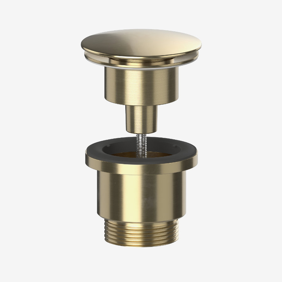 Universal Basin Waste Brushed Brass