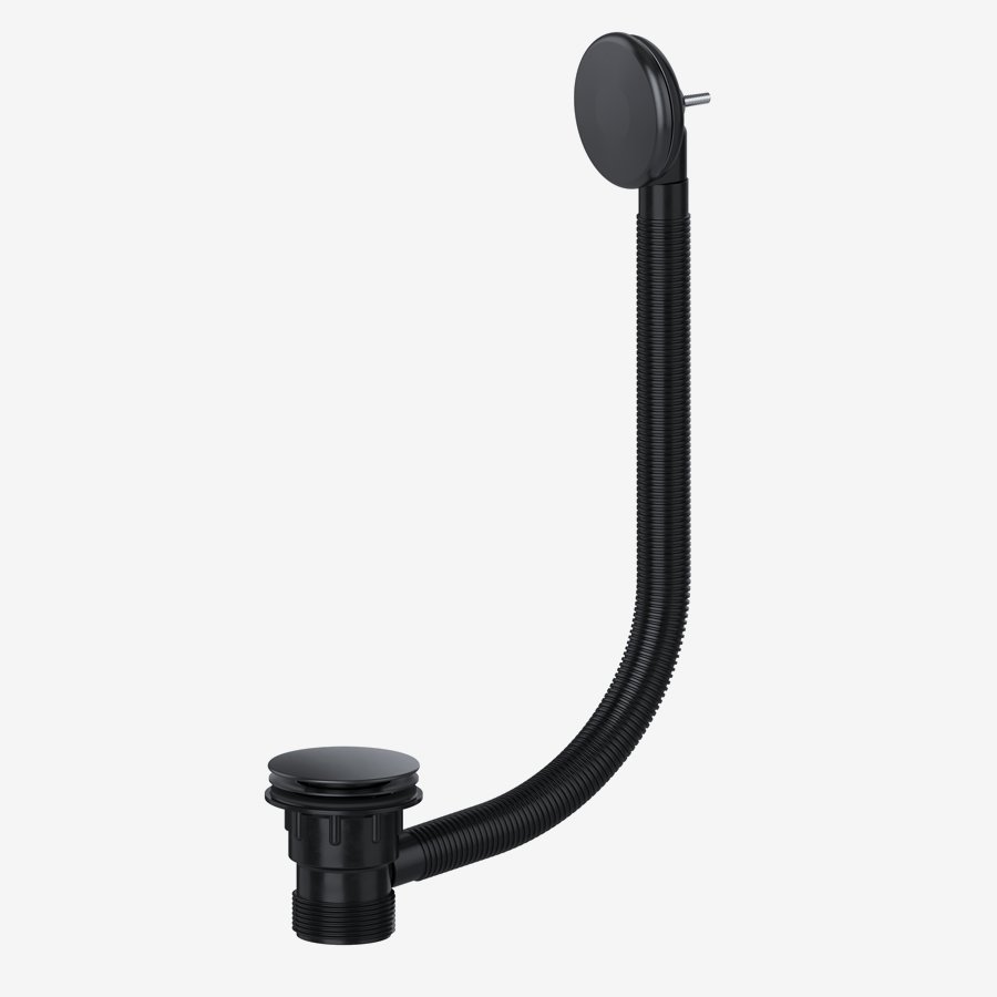 Bath Clicker Combination Waste Black