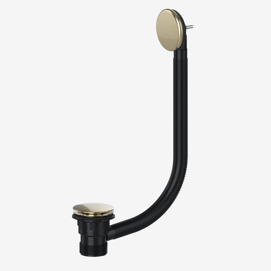 Bath Clicker Combination Waste Brushed Brass