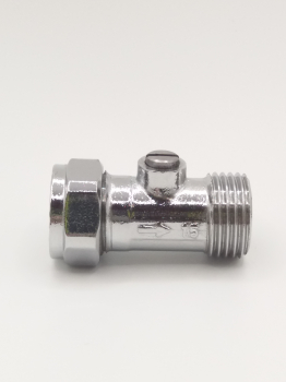 15mm x 1/2" Flat Face Isolation Valve Chrome