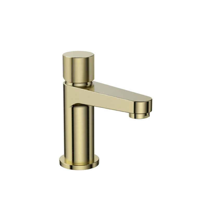 Koka Mini Basin Tap Brushed Brass No Waste
