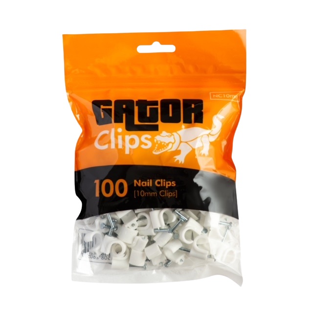 Gator 8mm nail in pipe clip (100)