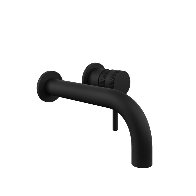 Cora Wall Mounted Basin Tap Black