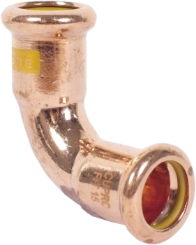 PRESS FIT GAS 35mm x 90 degree Elbow SG12