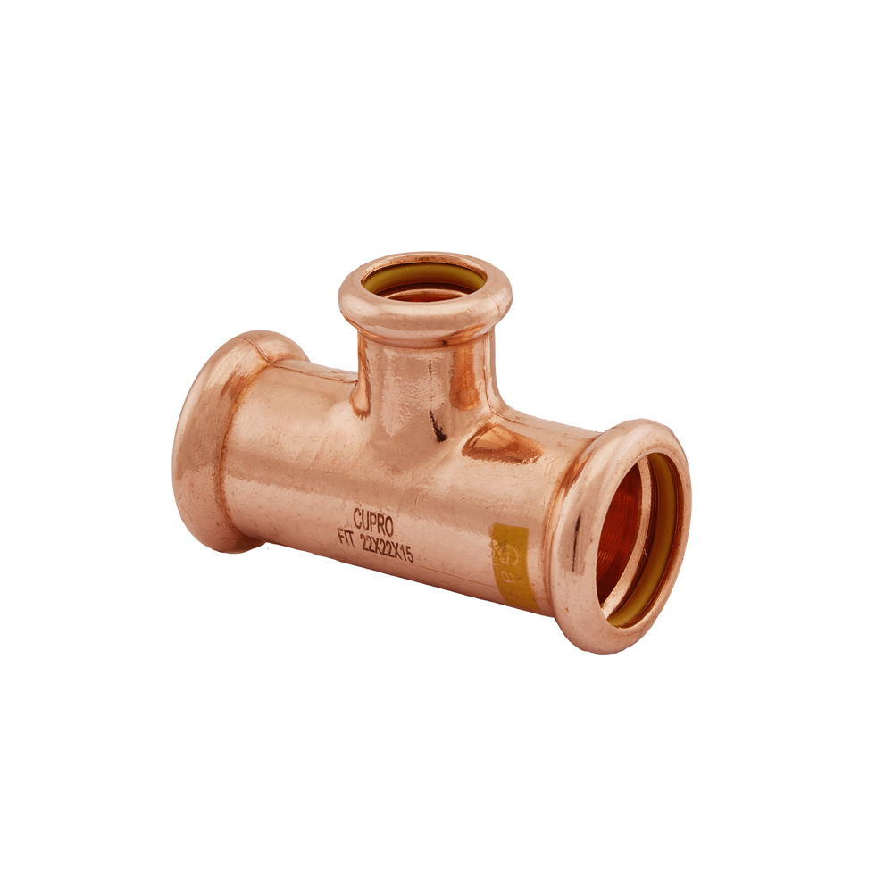 PRESSFIT GAS 35mm x 35mm x15mm SG25 Branch Reduced Tee