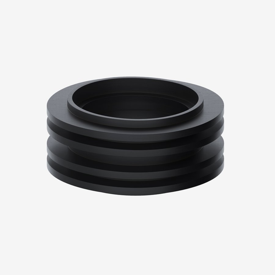 Viva Internal WC Flush Pipe Cone (Black)
