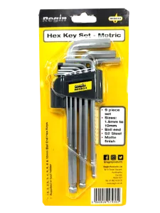 Regin  Metric Hex Key Set - (1.5mm - 10mm)